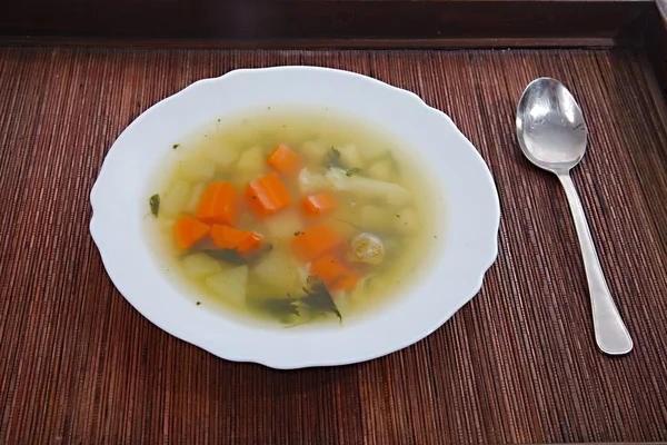 Vegetable Soup Plate — Stock Photo, Image