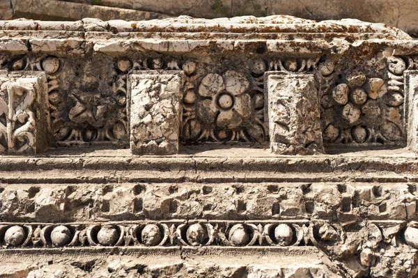 Starożytna Świątynia Grecka Mieście Barcelona — Zdjęcie stockowe