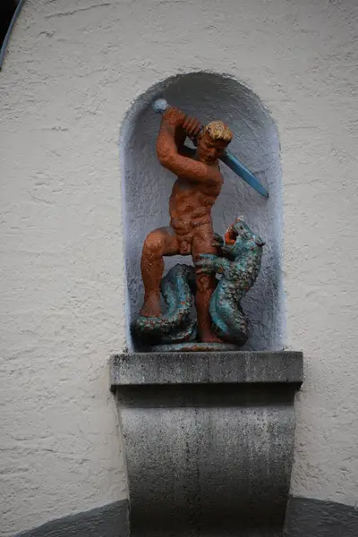Výhled Město Fasády Mnichov Bavaria — Stock fotografie