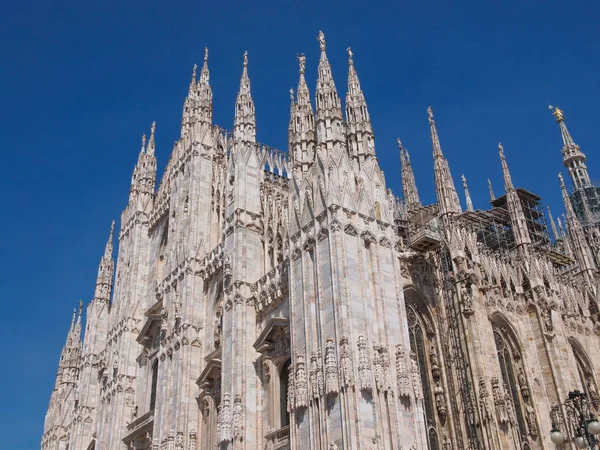 Duomo Milano Γοτθικό Καθεδρικό Ναό Της Εκκλησίας Μιλάνο Ιταλία — Φωτογραφία Αρχείου