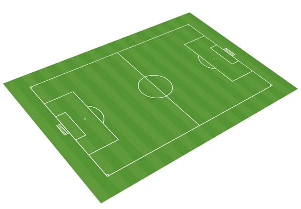 Ilustrasi Vektor Lapangan Sepak Bola — Stok Foto