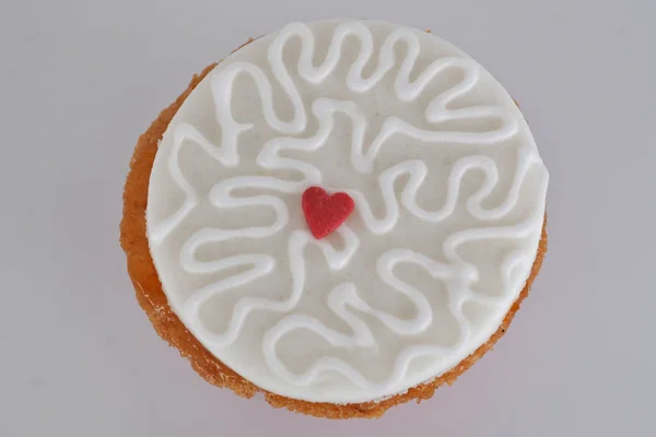 Tasty Cupcake Background Close — Stock Photo, Image
