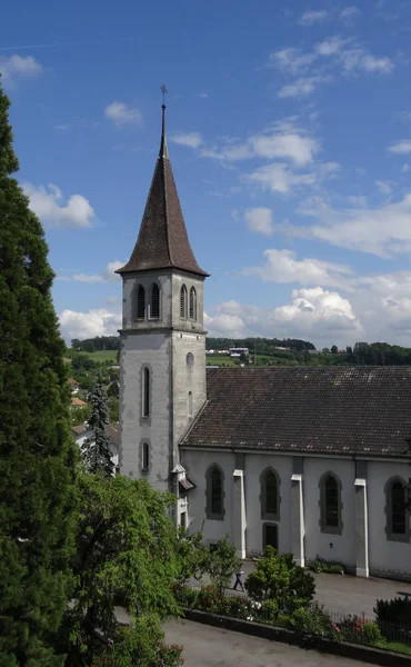 Biserica Catolică Mauritius Din Murten — Fotografie, imagine de stoc