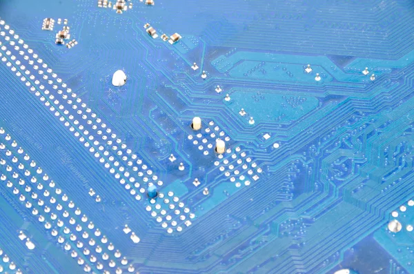 Macro Foto Van Elektronisch Circuit Pcb Verlichting — Stockfoto