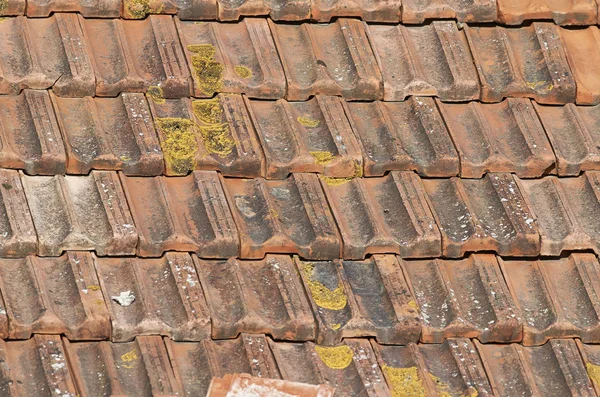 Viejo Techo Una Casa Italy — Foto de Stock