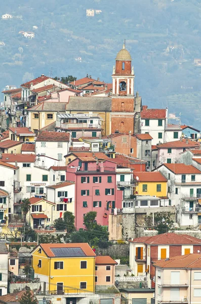 Valeriano Pequeño Pueblo Medieval Spezia —  Fotos de Stock