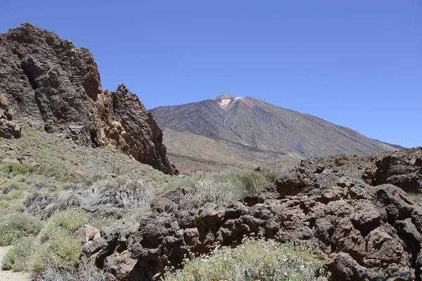 Mount Teide Tenerife Kanári Szigeteken Spanyolország — Stock Fotó