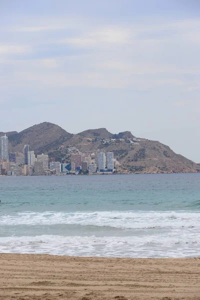 Facciate Benidorm Costa Blanca Spagna — Foto Stock