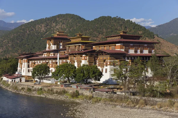 Punakha Dzong Palácio Grande Felicidade Butão — Fotografia de Stock
