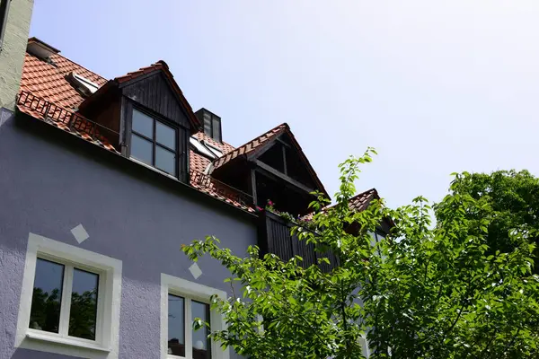 Vista Cênica Fachadas Munique Baviera — Fotografia de Stock
