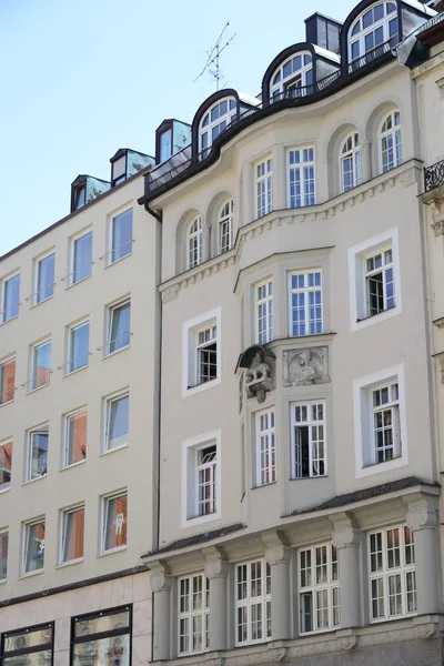 Malowniczy Widok Fasady Monachium Bawaria — Zdjęcie stockowe