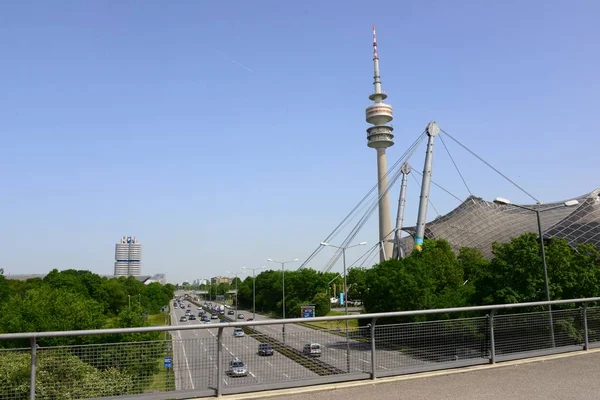 Olimpijski Park Monachium Bawarii — Zdjęcie stockowe