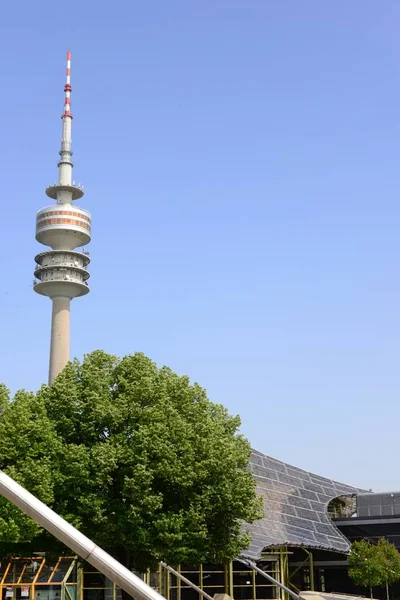 Parque Olympia Torre Munique Baierna — Fotografia de Stock