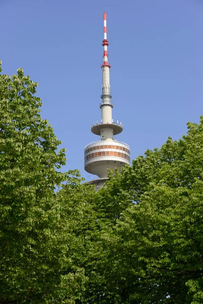 Monachium Parku Olimpijskiego Bayern Fernsehturm — Zdjęcie stockowe