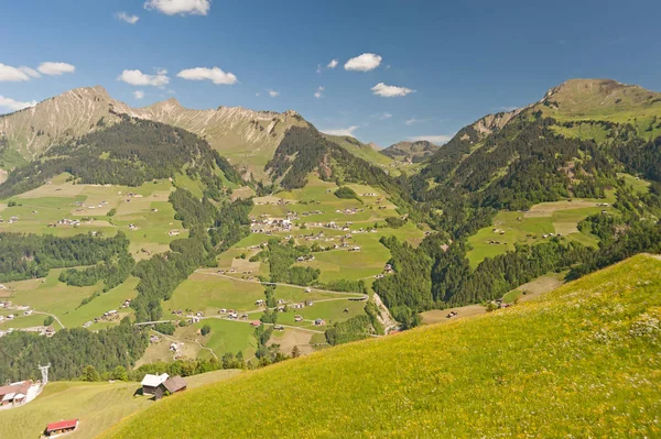 Vue Panoramique Sur Magnifique Paysage Alpin — Photo