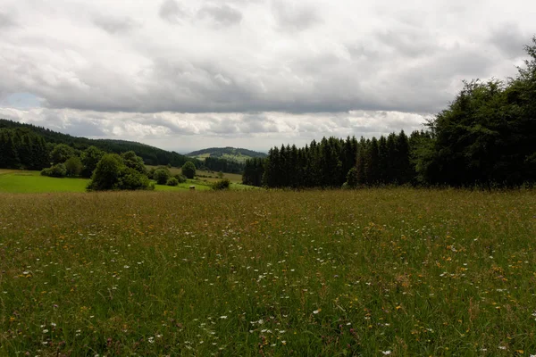 Vacker Utsikt Över Vackert Landskap Med Bergskedja — Stockfoto