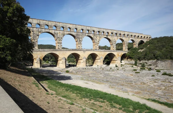 Pont Gard Południowej Francji — Zdjęcie stockowe