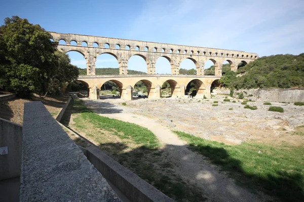 Pont Gard Południowa Francja — Zdjęcie stockowe