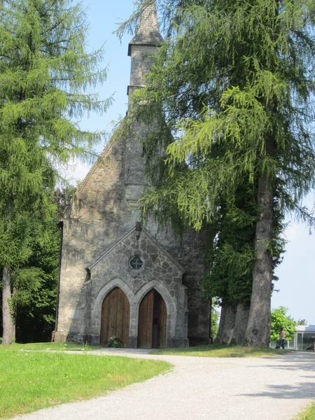Petite Église Sur Manoir — Photo