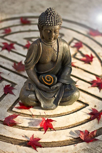 Statua Buddha Figurina Filosofia Buddhista — Foto Stock