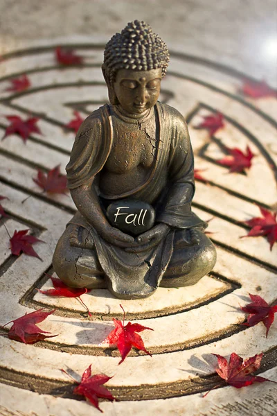 Φιλοσοφία Του Βουδισμού Φιγούρα Του Βούδα — Φωτογραφία Αρχείου