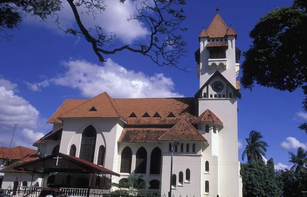 Joseph Katedralen Hamnen Huvudstaden Salaam Den Östra Kusten Tanzania Indiska — Stockfoto
