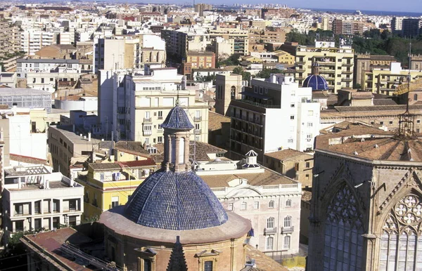 Casco Antiguo Desde Perspectiva Catedral Valencia Dolor Europa —  Fotos de Stock