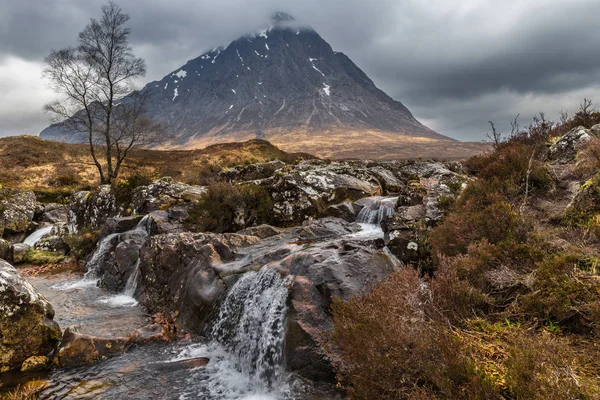 Waterfalls Glen Etive — Stock Photo, Image