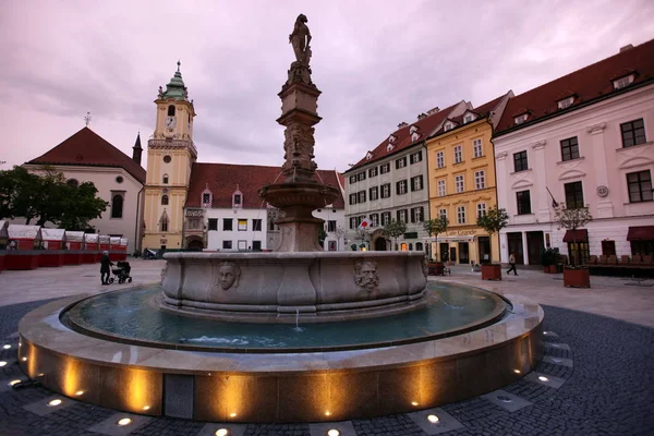 Europe Eastern Europe Slovakia Capital City Bratislava Old Town Square — стокове фото