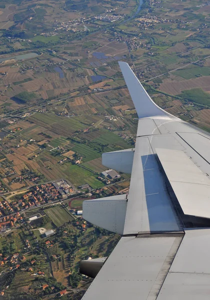 Utsikt Från Ett Flygplan — Stockfoto