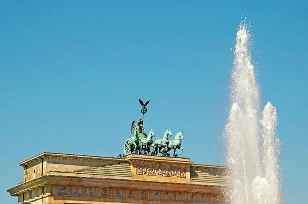 Brandenburger Tor Deutschland Berlin Brama Brandenburska Niemcy Berlin — Zdjęcie stockowe