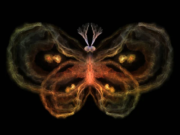 Never Were Butterflies Series Abstract Design Made Isolated Butterfly Patterns — Stock Photo, Image
