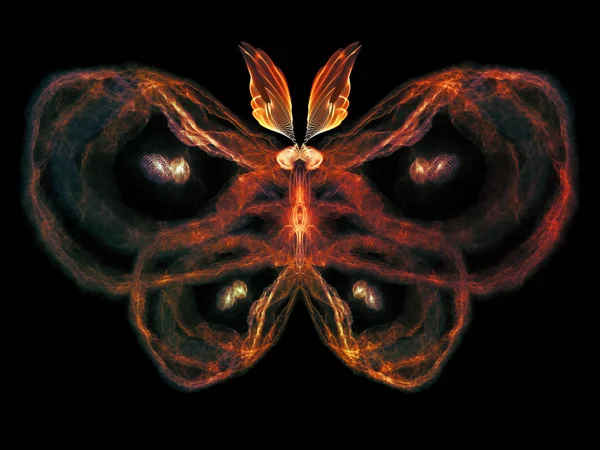 蝶シリーズはなかった 想像力 創造性とデザインの件名に分離バタフライ パターンの背景デザイン — ストック写真