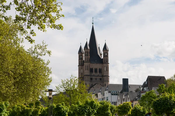 Stor Saint Martin Kyrkan Köln — Stockfoto
