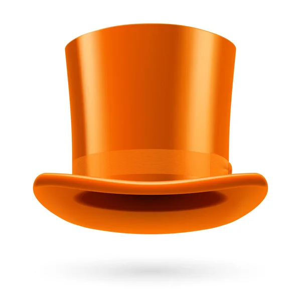 Sombrero Naranja Sobre Fondo Blanco — Foto de Stock