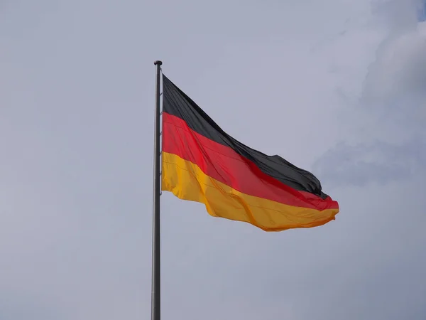 National German Flag Germany Blue Sky — Stock Photo, Image