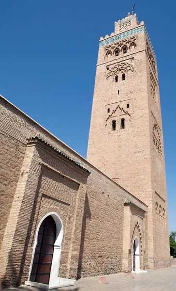 Marrakech Marocko Koutoubia Moské Minaret — Stockfoto