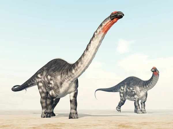 Computer Generated Illustration Dinosaurs Apatosaurus — Stock Photo, Image