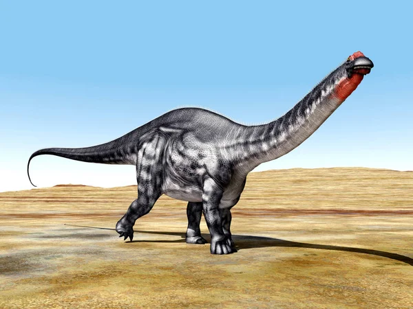 Számítógép Generált Illusztráció Dinoszauruszok Apatoszaurusz — Stock Fotó