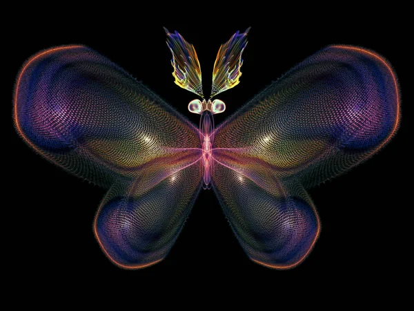 Never Were Butterflies Series Composition Isolated Butterfly Patterns Serve Supporting — Stock Photo, Image