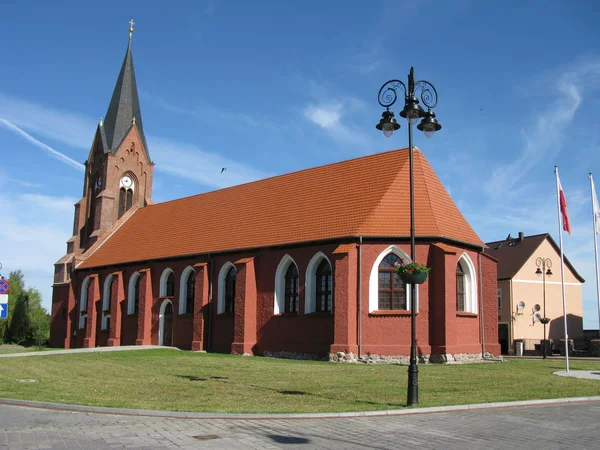 Kirche Neuwarp Nowe Warpno — Stockfoto
