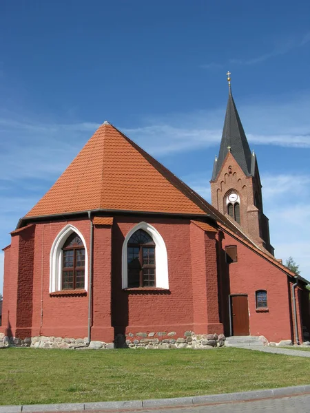 Kyrka Neuwarp Nowe Warpno — Stockfoto