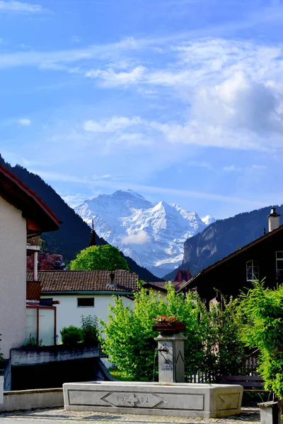 Vista Las Hermosas Montañas Los Alpes —  Fotos de Stock