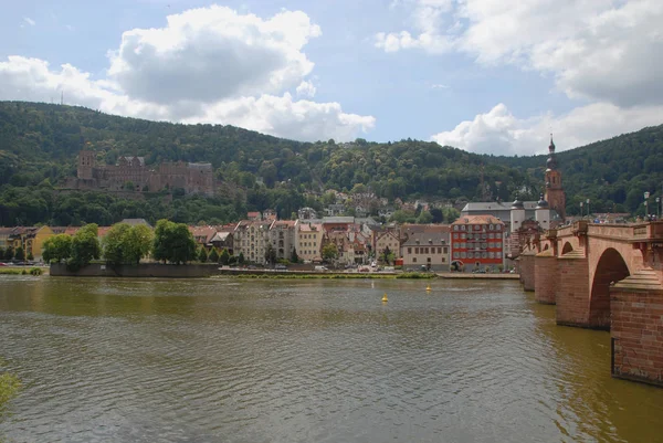 Uniwersyteckie Miasto Heidelberg Neckar — Zdjęcie stockowe
