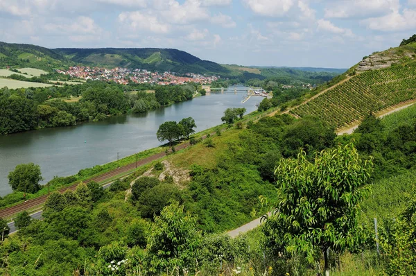 Vue Sur Vieille Ville Maintal Allemagne Bavière — Photo