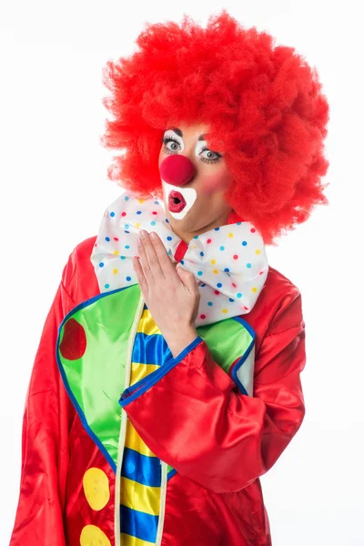 Портрет Циркового Клоуна Макіяжем — стокове фото