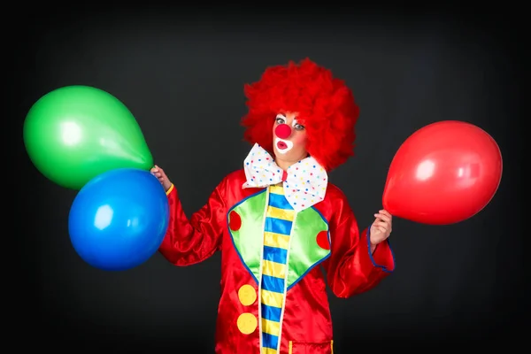 Palhaço Engraçado Traje Mascarado — Fotografia de Stock