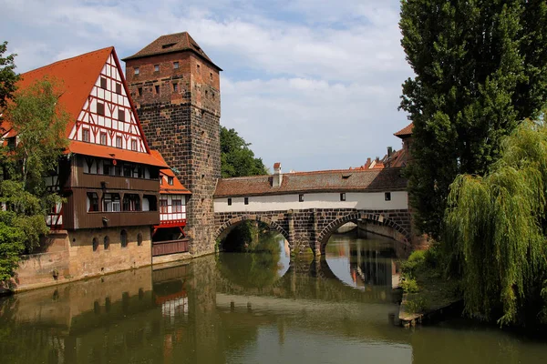 Weinstadel Henkerssteg Nuremberg Víztorony — Stock Fotó