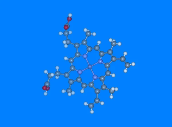 Abstract Molecule Structure Atoms Biotechnology — Stock Photo, Image