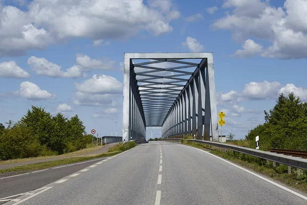 Die Grünentalbrücke Bei Beldorf Schleswig Holstein Über Den Nord Ostsee — Stockfoto